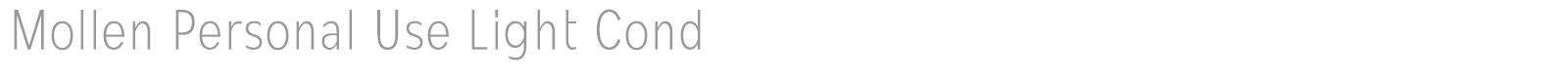 Mollen font preview